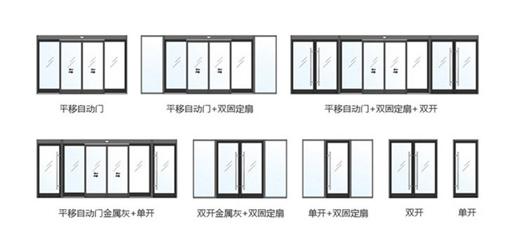 單開(kāi)、雙開(kāi)自動(dòng)門(mén)樣式圖片